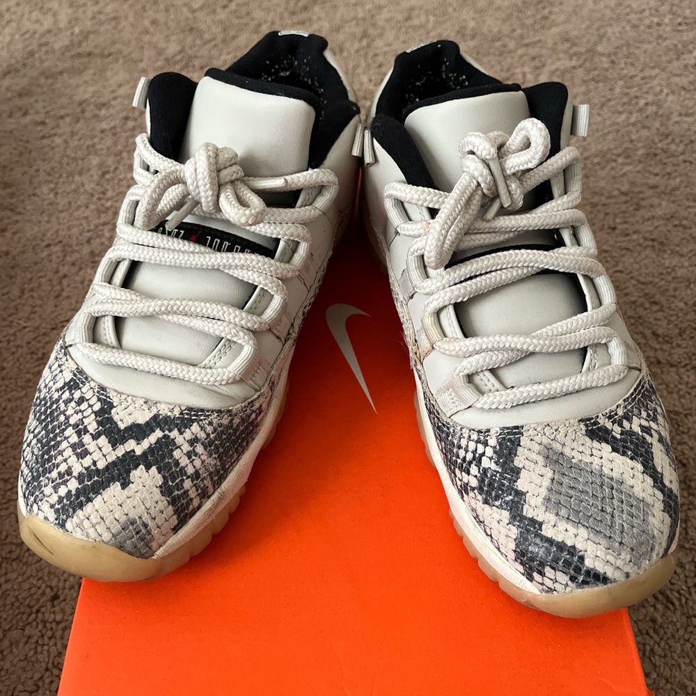 Jordan Retro 11 Snake Print Sneakers